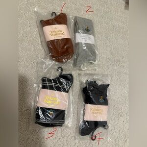 Vivienne Westwood Men's Casual Socks - Black, Gray, Brown